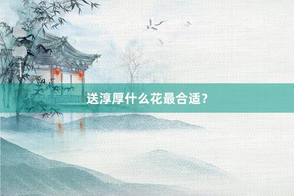 送淳厚什么花最合适？